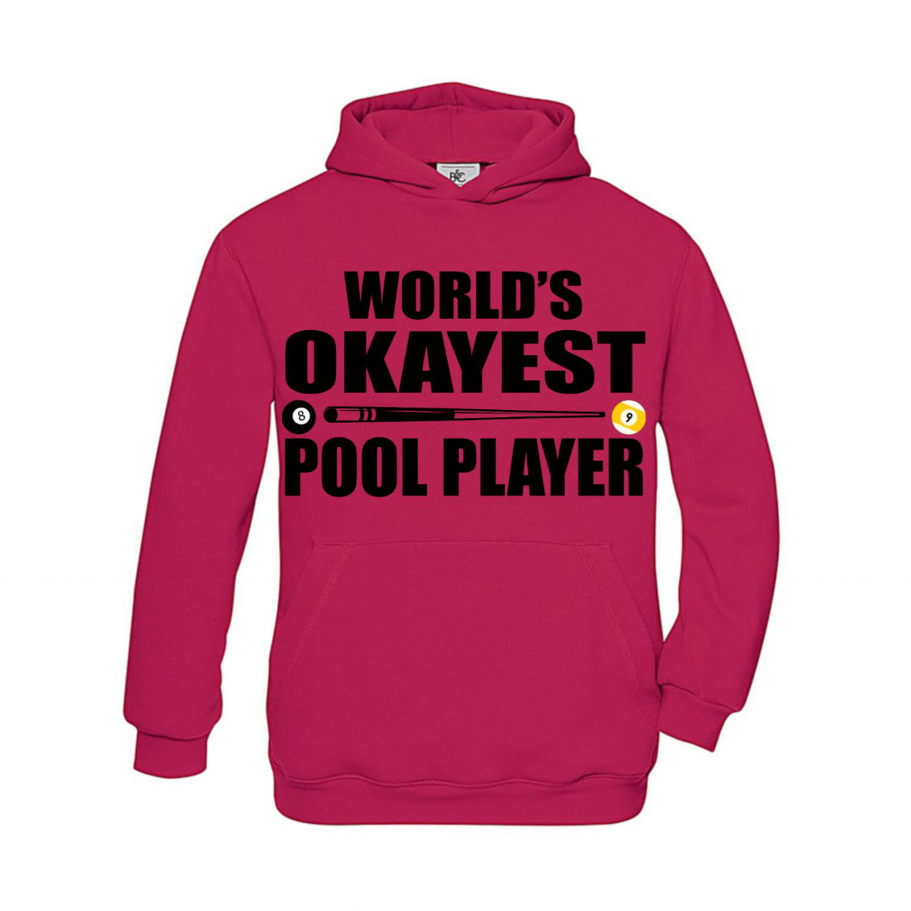 Bild von Hoodie Kinder Billard World's Okayest Pool Player
