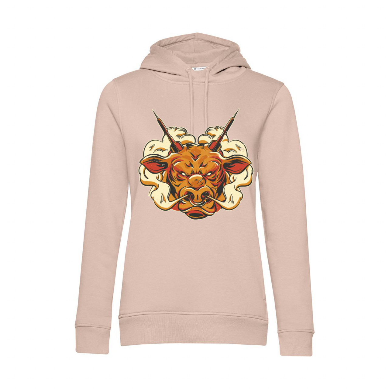Bild von Nachhaltiger Hoodie Damen Darts Angry Bull