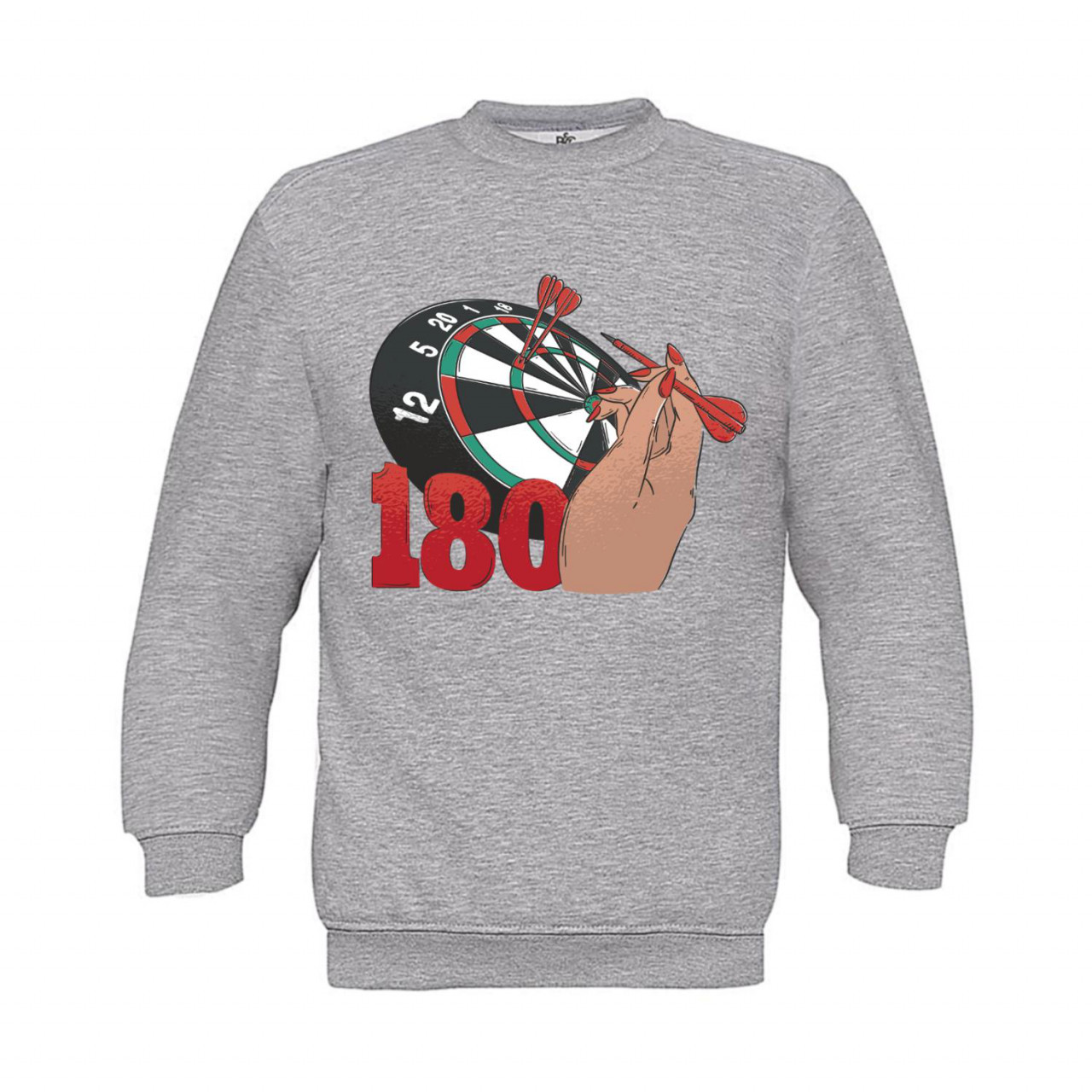 Bild von Sweatshirt Kinder Darts 180 Throwing Hand