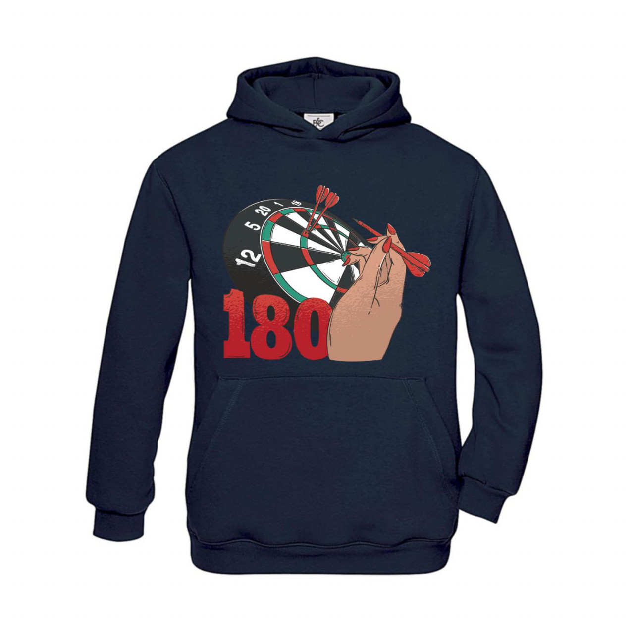 Bild von Hoodie Kinder Darts 180 Throwing Hand