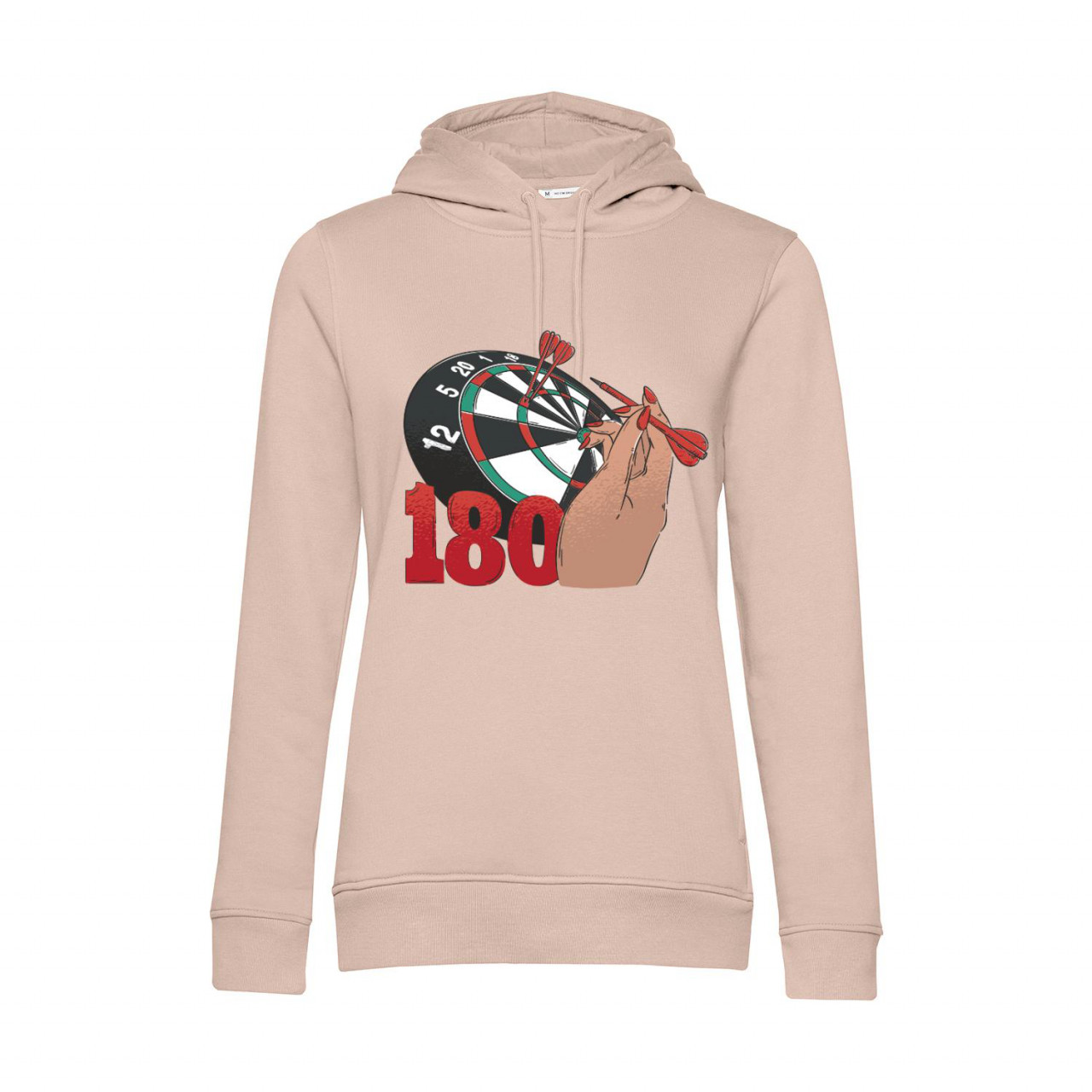 Bild von Nachhaltiger Hoodie Damen Darts 180 Throwing Hand