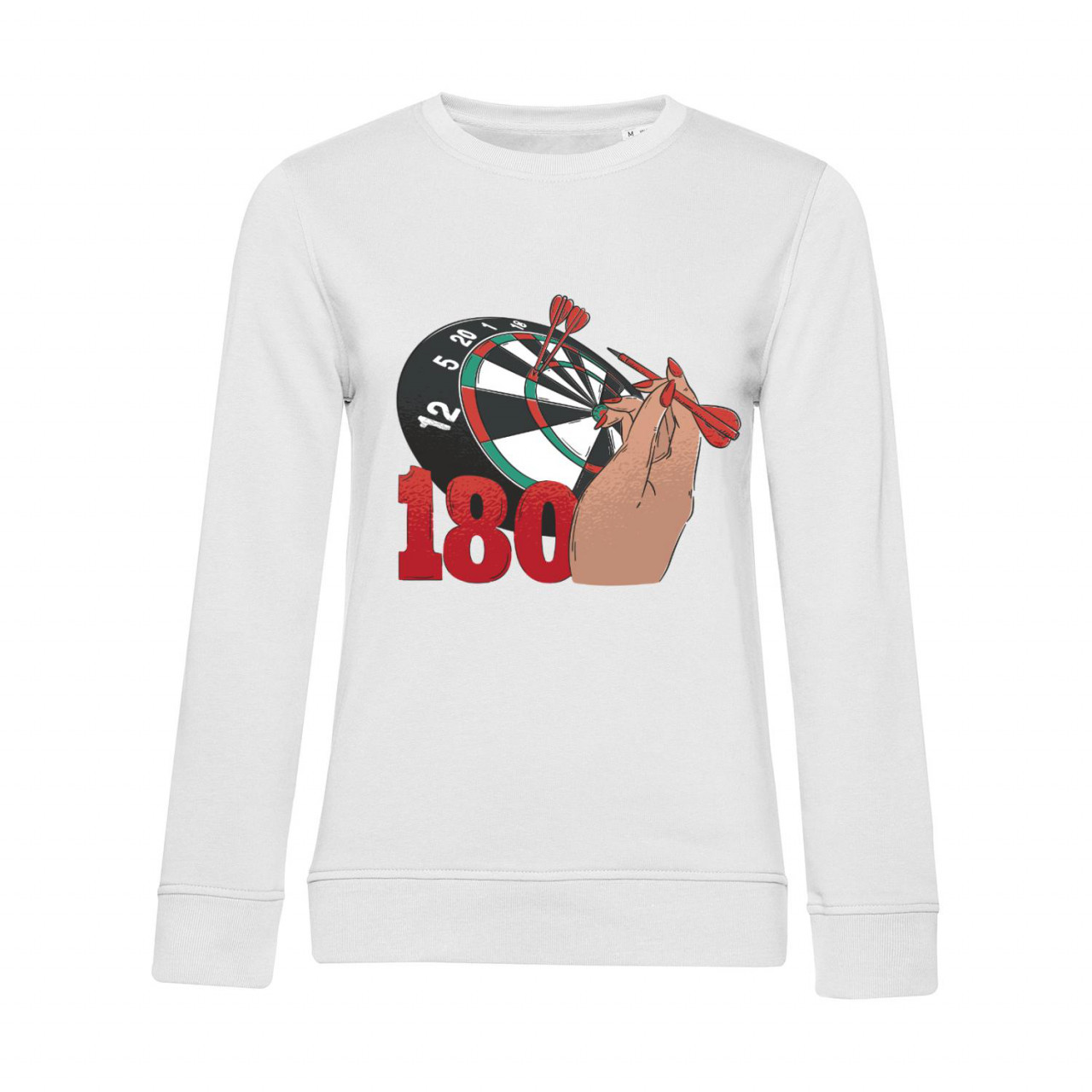 Bild von Nachhaltiges Sweatshirt Damen Darts 180 Throwing Hand