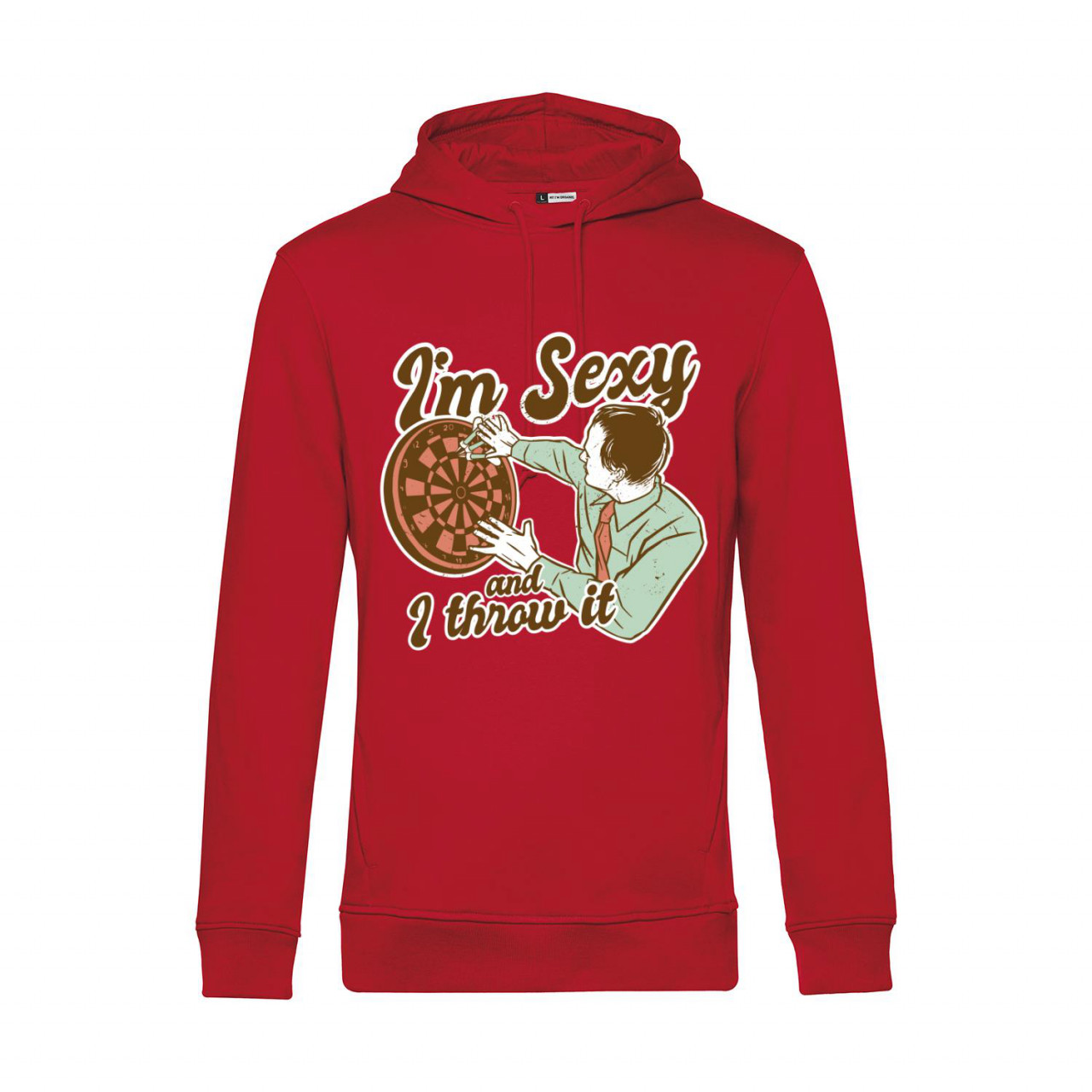 Bild von Nachhaltiger Hoodie Herren Darts I'm sexy and I throw it