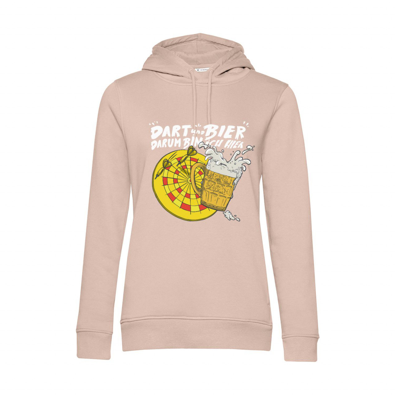 Bild von Nachhaltiger Hoodie Damen Darts und Bier Darum bin ich hier