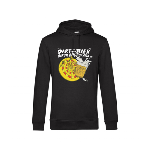 Bild von Nachhaltiger Hoodie für Darts- und Bierliebhaber