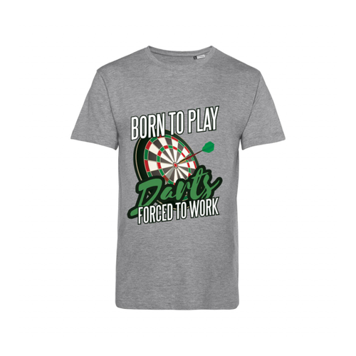 Bild von Nachhaltiges T-Shirt Herren: Born to Play Darts, Force to Work