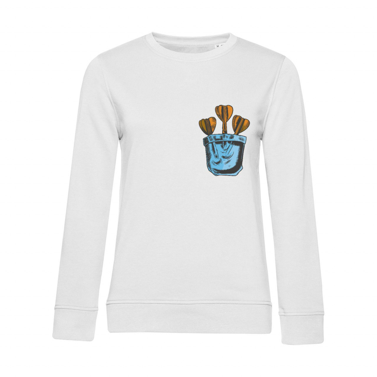 Bild von Nachhaltiges Sweatshirt Damen Darts Pocket