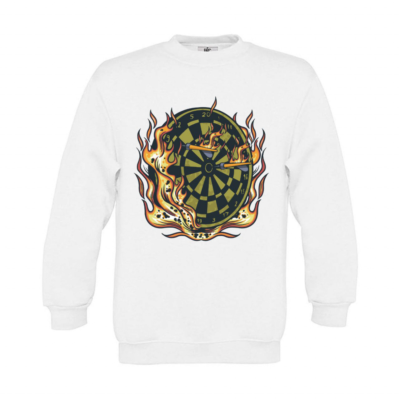 Bild von Sweatshirt Kinder Darts Board on Fire