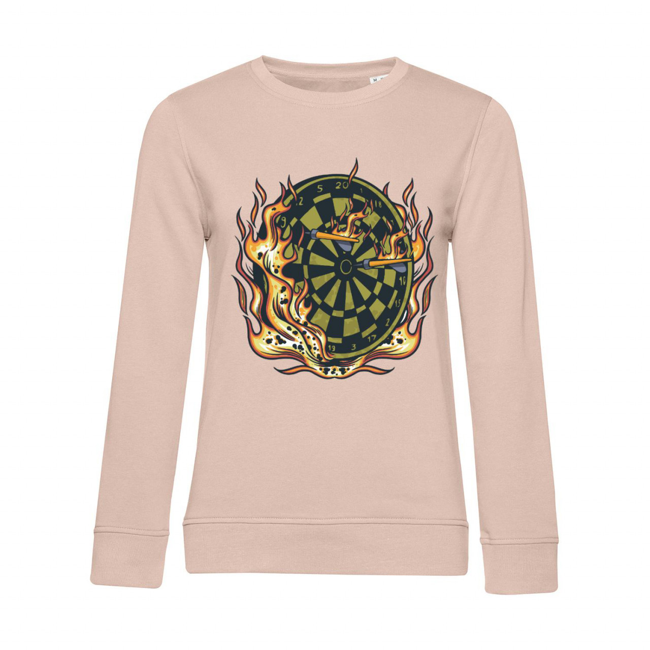 Bild von Nachhaltiges Sweatshirt Damen Darts Board on Fire