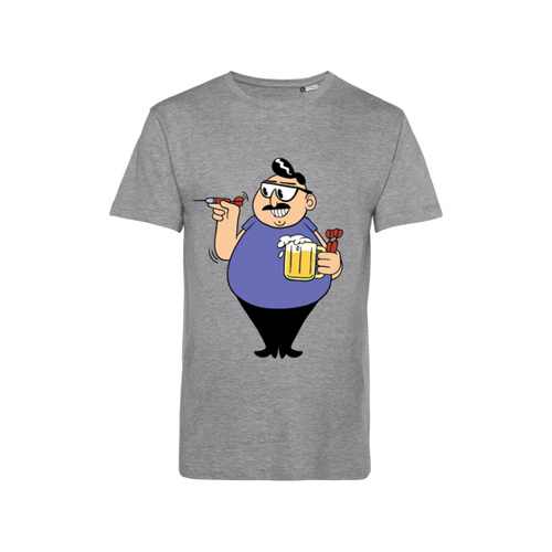 Bild von Nachhaltiges T-Shirt für Herren - Darts Spieler mit Bier