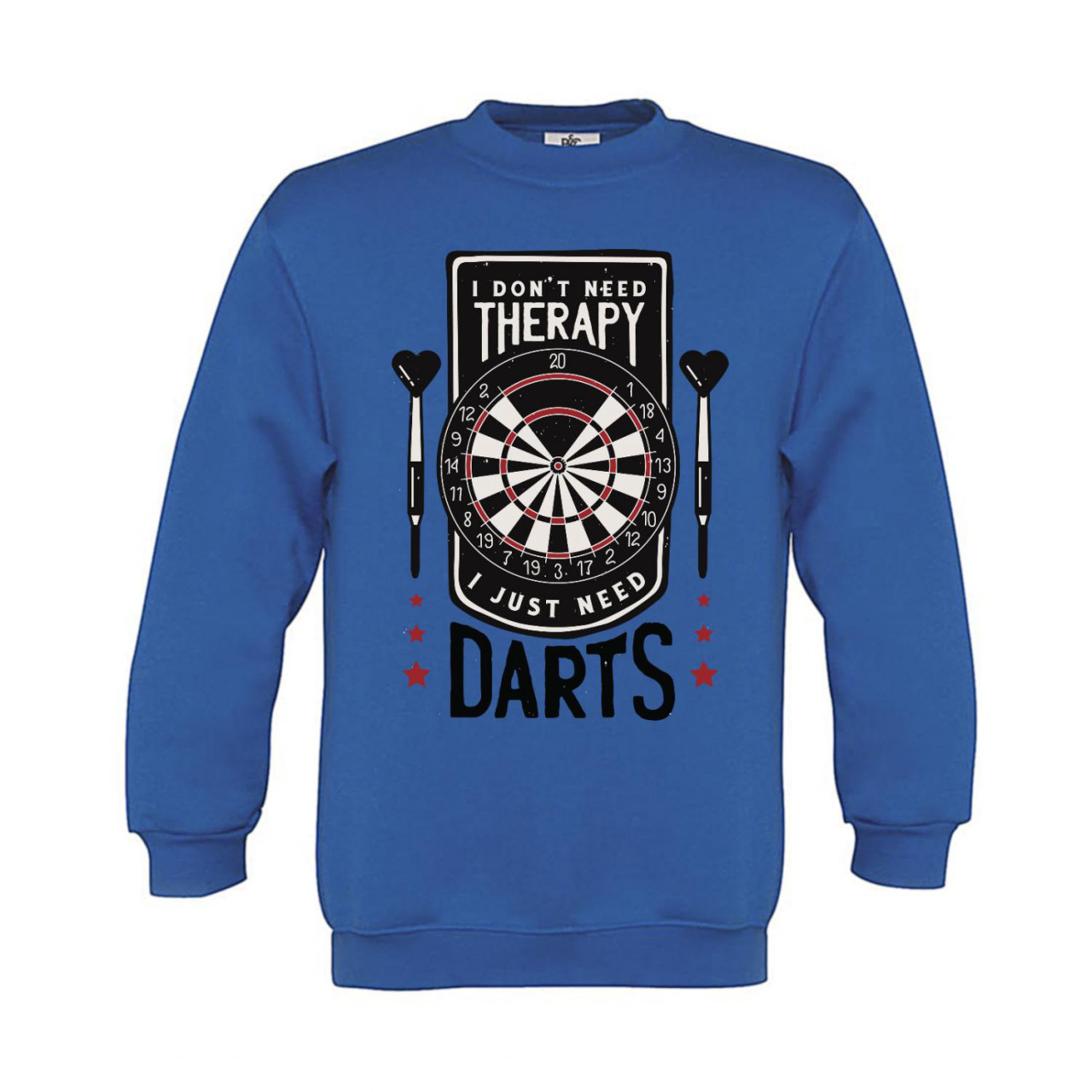 Bild von Sweatshirt Kinder Darts I don't need Therapy