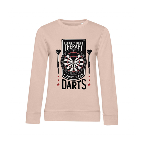 Bild von Nachhaltiges Sweatshirt Damen Darts I don't need Therapy