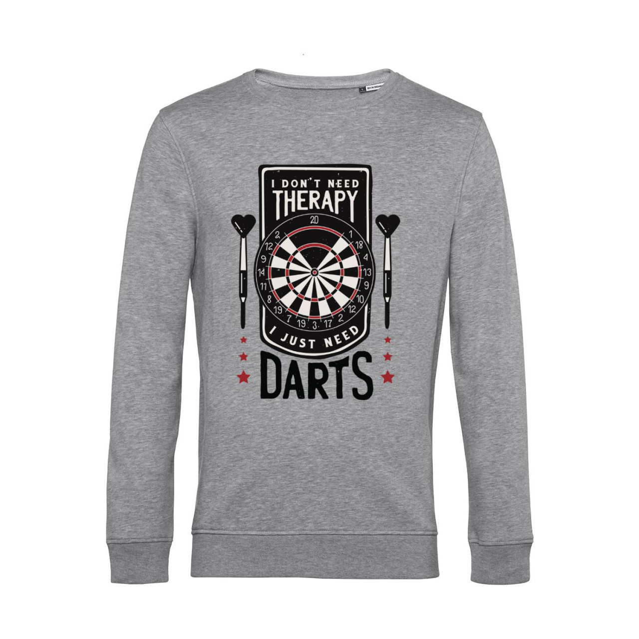 Bild von Nachhaltiges Sweatshirt Herren Darts I don't need Therapy
