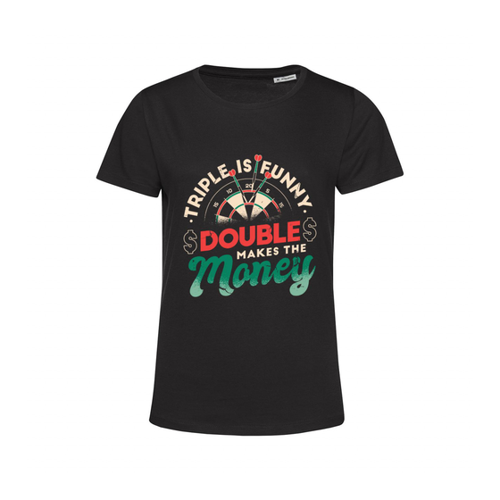 Bild von Nachhaltiges T-Shirt für Damen - Darts Triple is funny Double makes the money 2