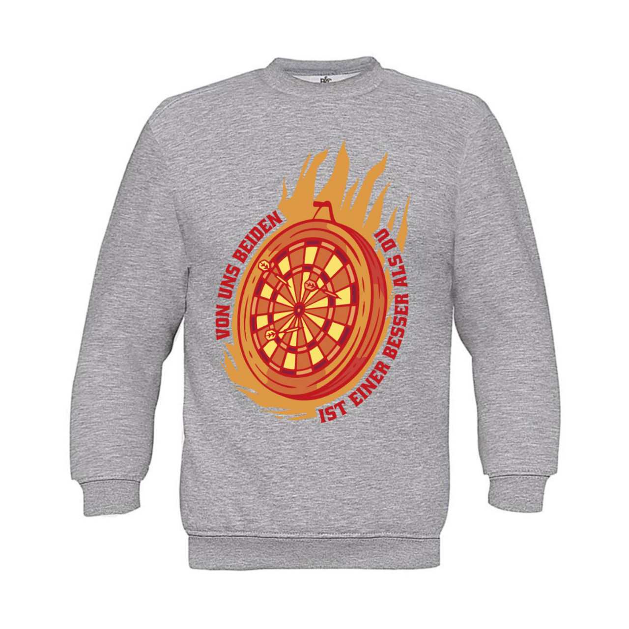 Bild von Sweatshirt Kinder Darts Von uns Beiden ist einer besser als Du