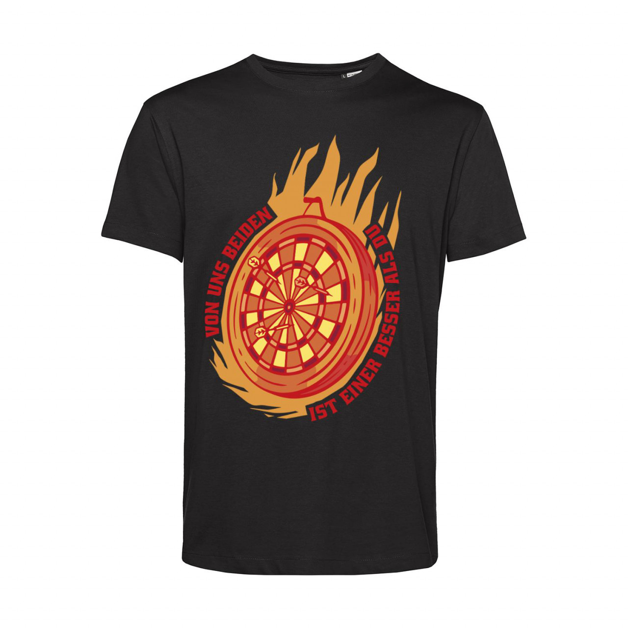 Bild von Nachhaltiges T-Shirt Herren Darts Von uns Beiden ist einer besser als Du
