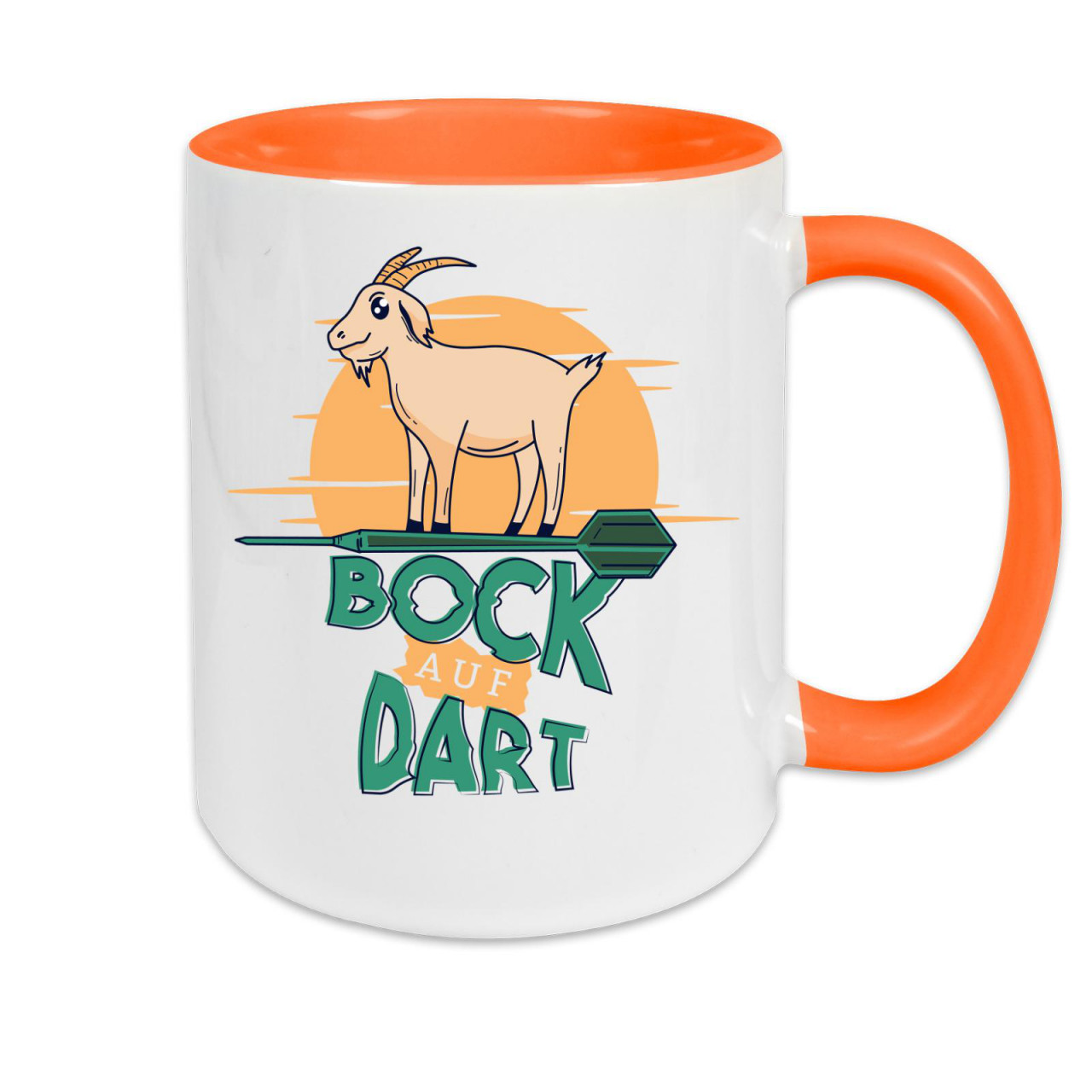 Bild von Tasse zweifarbig Bock auf Dart