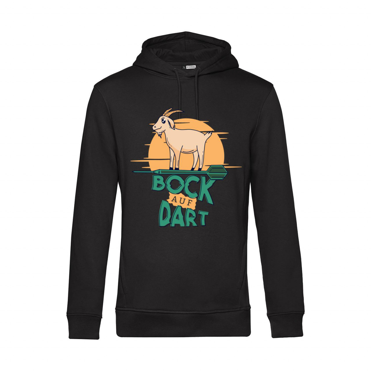 Bild von Nachhaltiger Hoodie Herren Bock auf Dart