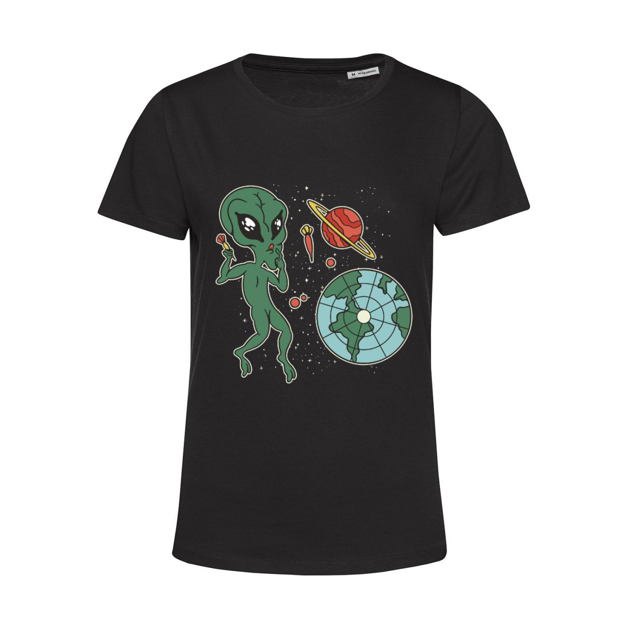 Bild von Nachhaltiges T-Shirt Damen Dart Die Erde ist eine Dart-Scheibe