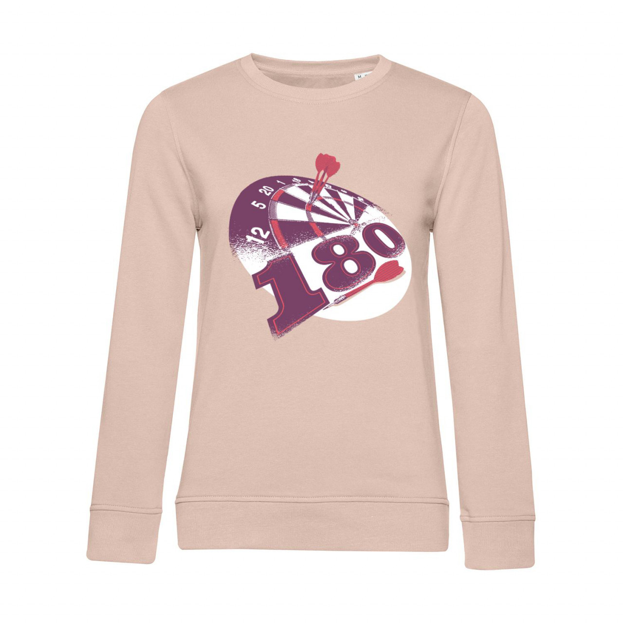 Bild von Nachhaltiges Sweatshirt Damen Darts Retro 180 violett