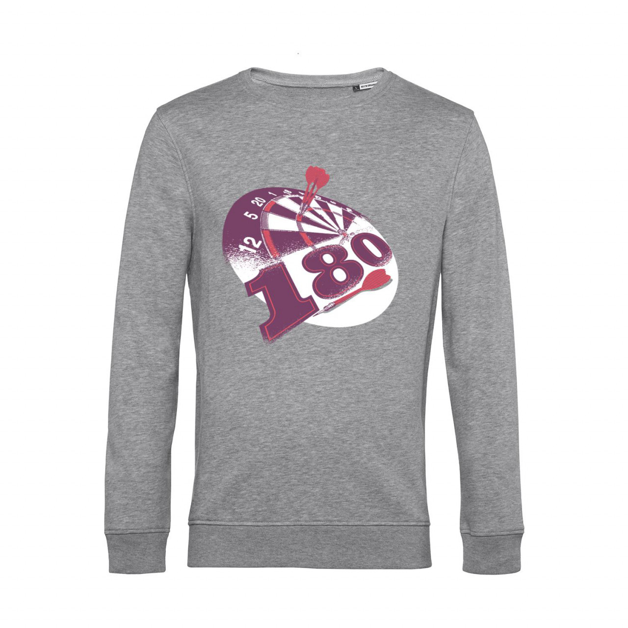 Bild von Nachhaltiges Sweatshirt Herren Darts Retro 180 violett
