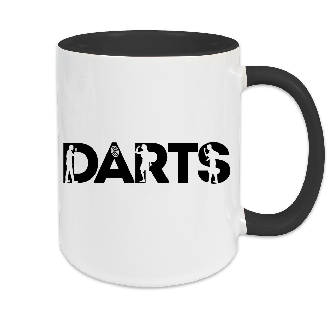 Bild von Tasse zweifarbig Darts für Alle