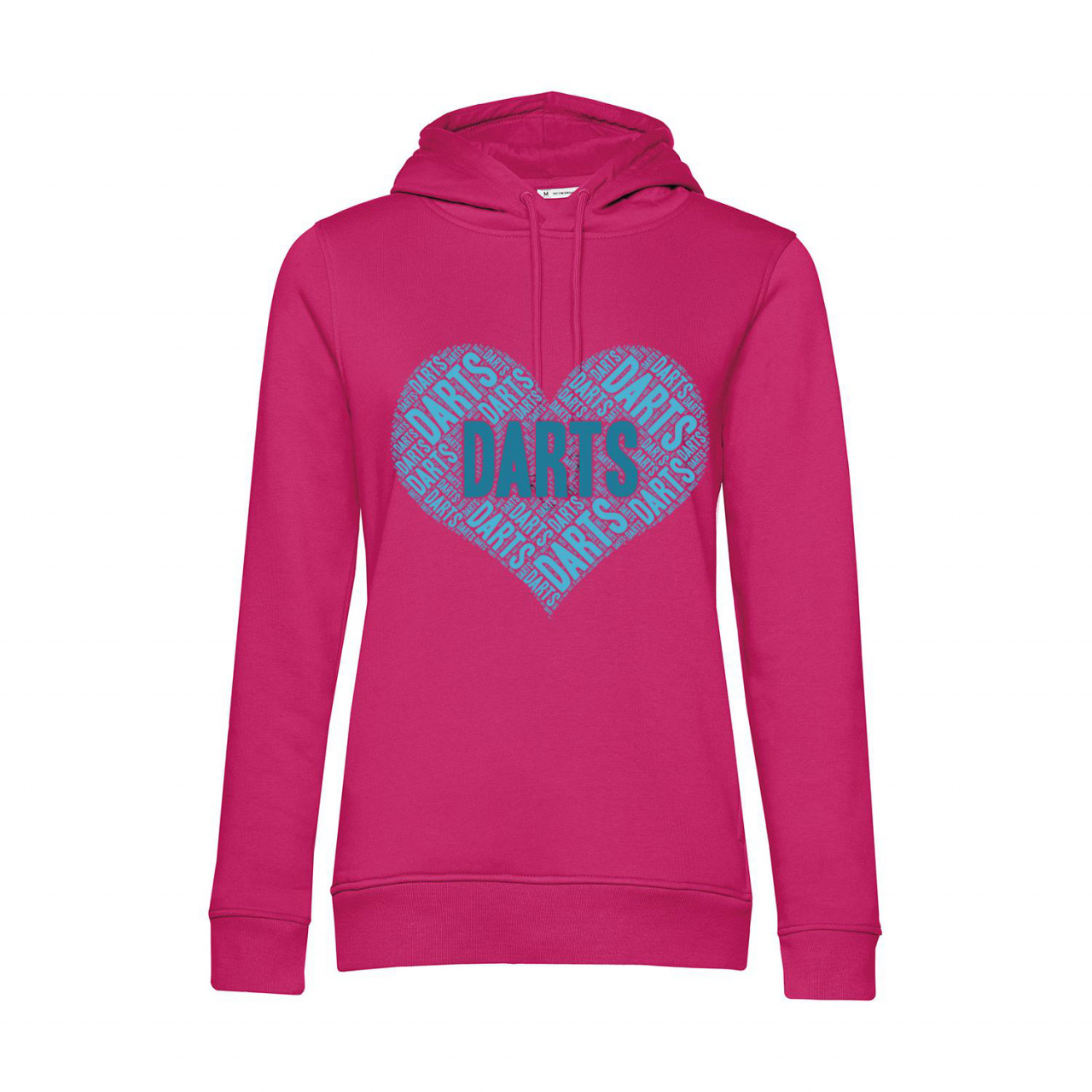 Bild von Nachhaltiger Hoodie Damen Darts Heart