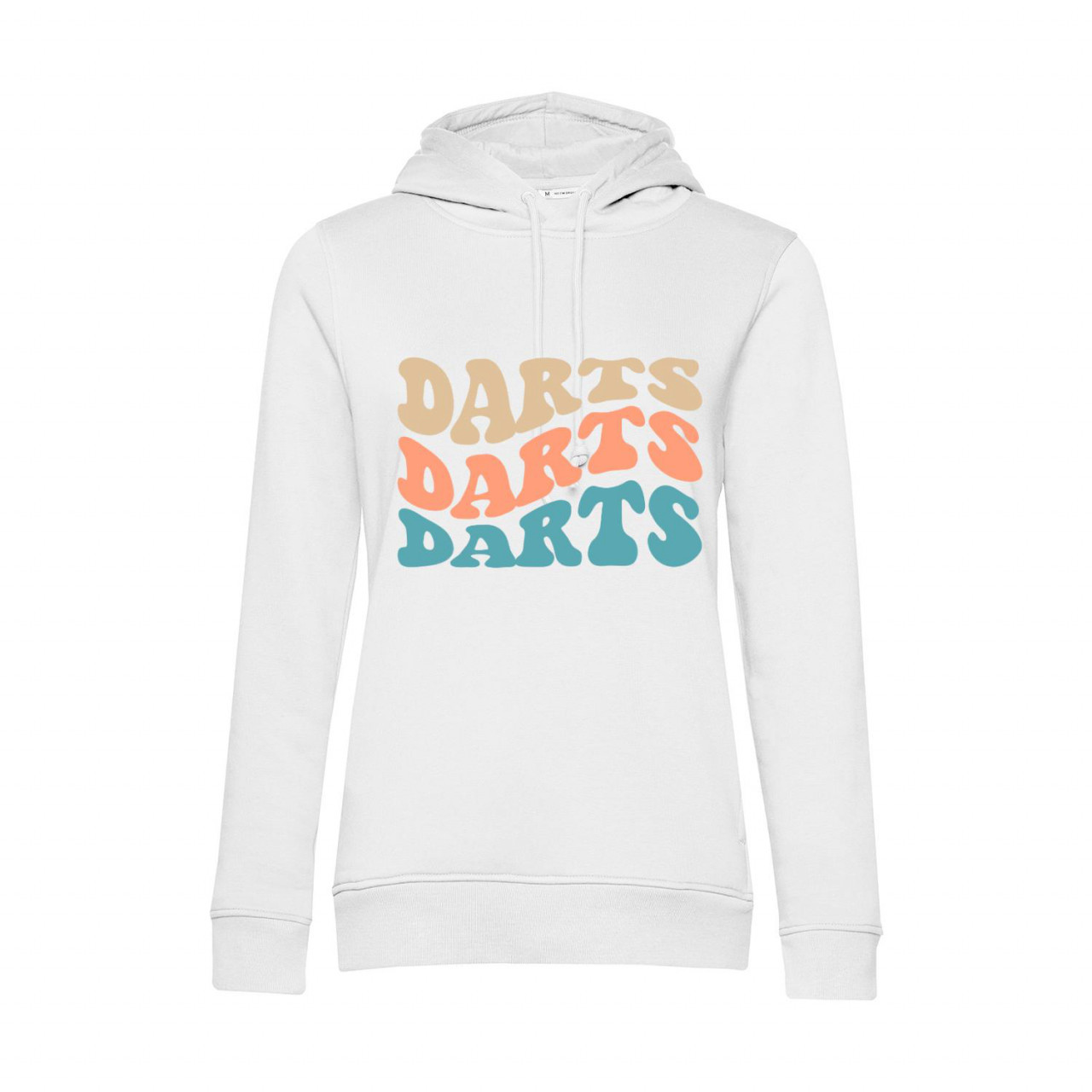 Bild von Nachhaltiger Hoodie Damen Darts Farben Wellen