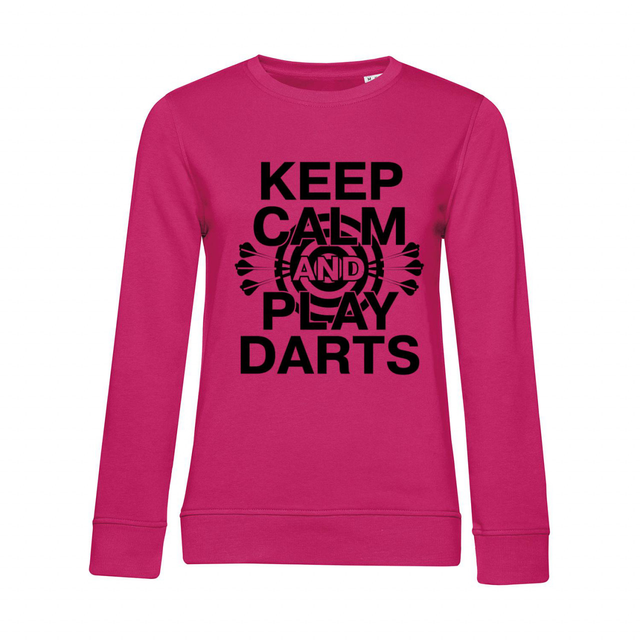 Bild von Nachhaltiges Sweatshirt Damen Keep calm and play Darts