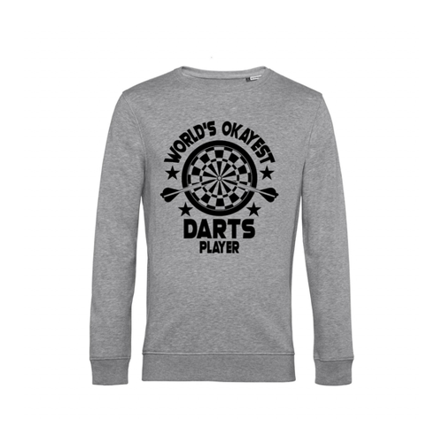 Bild von Nachhaltiges Sweatshirt für Herren – World's Okayest Darts Player
