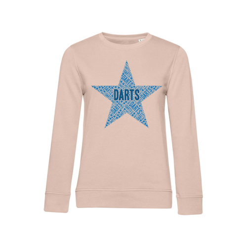 Bild von Nachhaltiges Sweatshirt Damen Darts Stern – Komfort trifft Stil