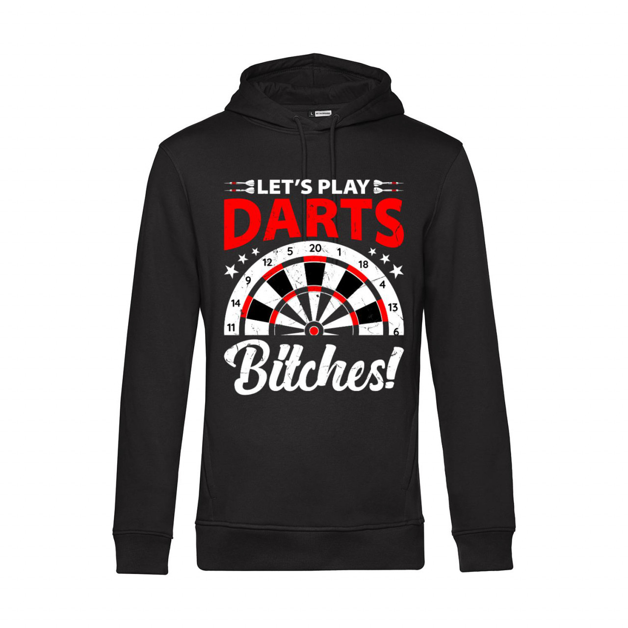 Bild von Nachhaltiger Hoodie Herren Let's Play Darts Bitches