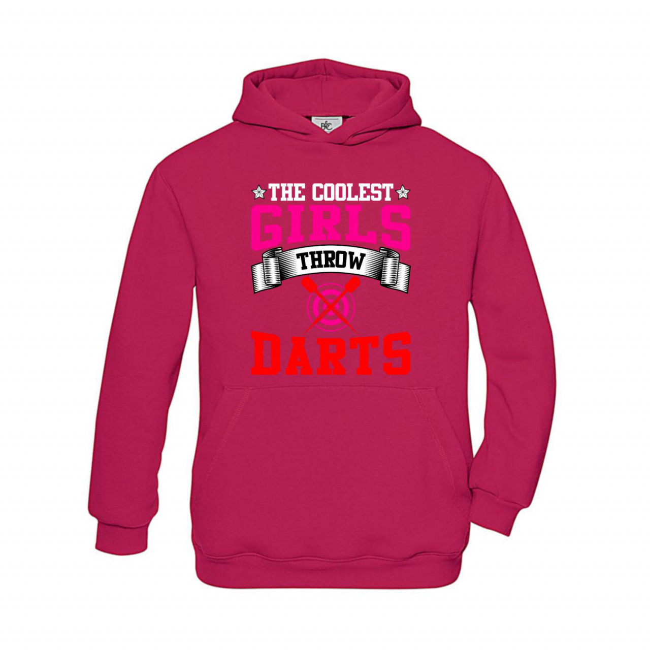 Bild von Hoodie Kinder The coolest Girls throw Darts