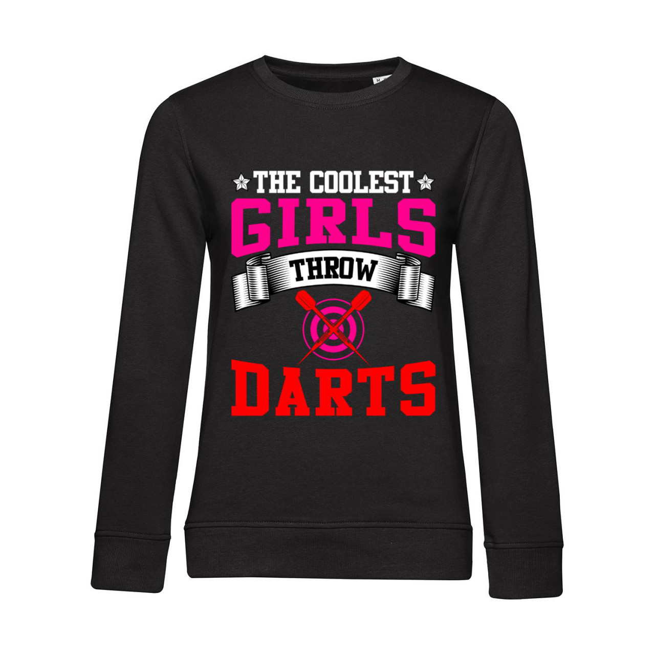 Bild von Nachhaltiges Sweatshirt Damen The coolest Girls throw Darts
