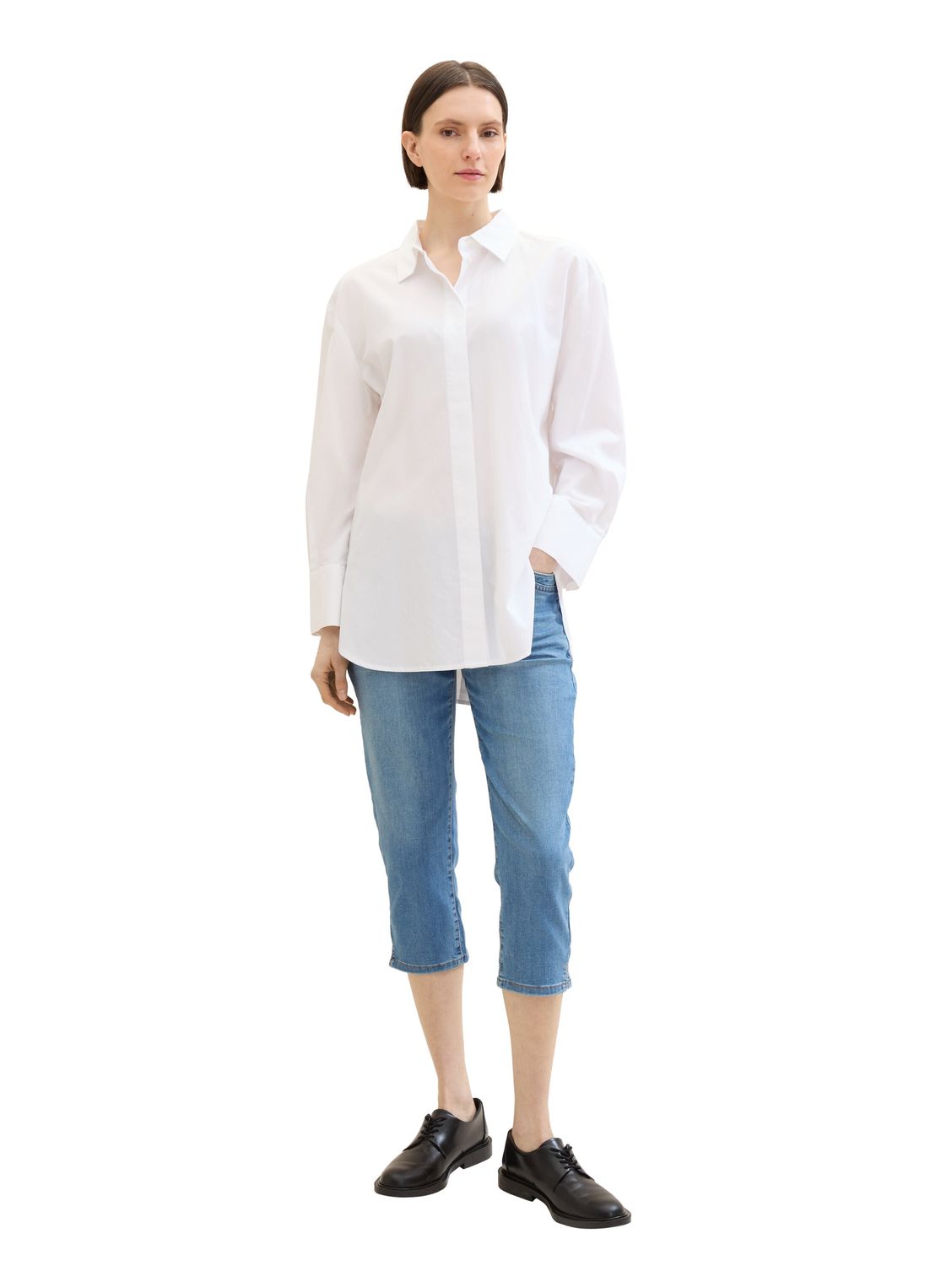 Bild von Tom Tailor Damen Caprijeans KATE - Slim Fit - Blau