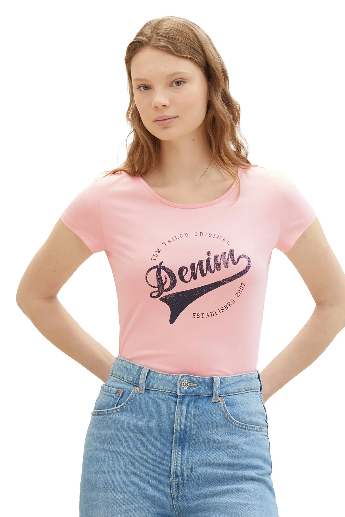 Bild von Tom Tailor Denim T-shirt Mit Print für Damen - XS