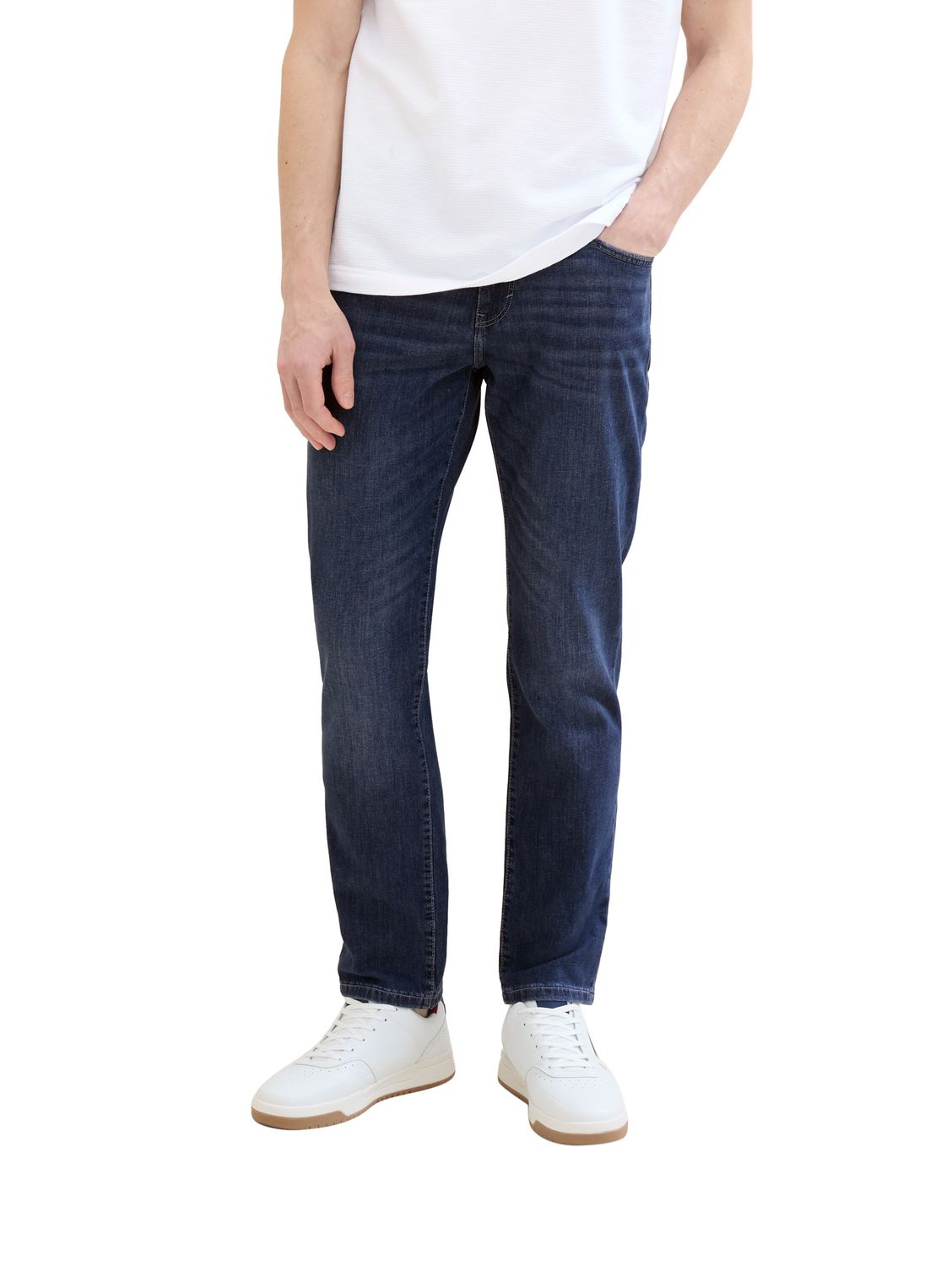 Bild von Tom Tailor Herren Jeans JOSH - Slim Fit - Blau - Used Mid Stone Blue Denim