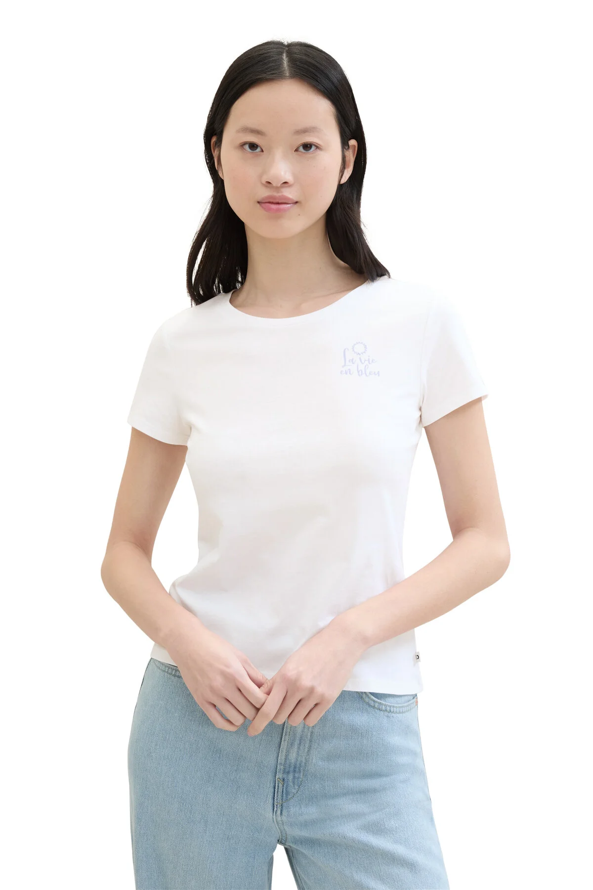 Bild von Tom Tailor Denim Tailliertes T-shirt Mit Print für Damen - 2XL