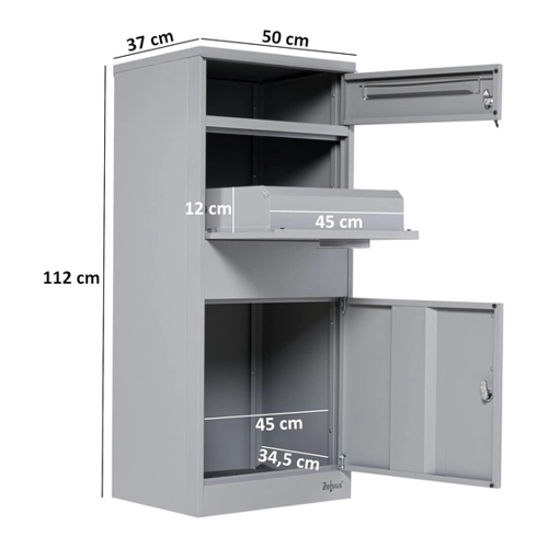 Bild von Zelsius Paketbriefkasten PBK9 - RAL7016 Anthrazit