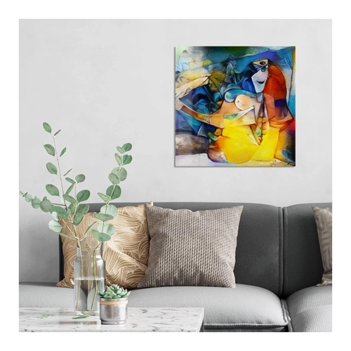 Bild von DEQORI Glasbild Echtglas | Vermischte Kunststile