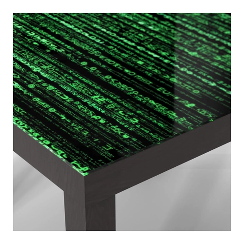 Bild von DEQORI Glastisch - Verschlüsselter Code in Schwarz