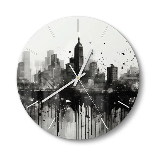 Bild von DEQORI Wanduhr 'Stadt im Verfall'