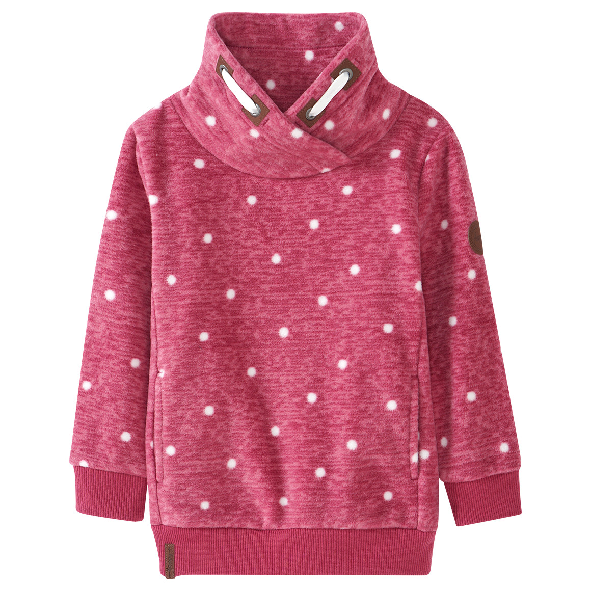 Bild von Mädche Fleeceshirt mit Schalkragen