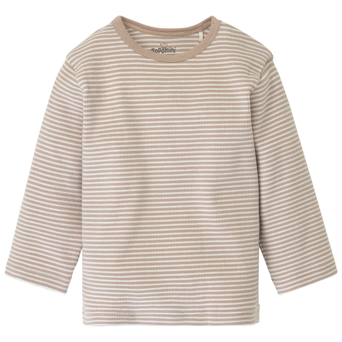Bild von Newborn Langarmshirt mit Rippstruktur