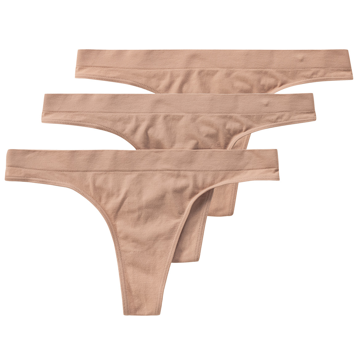 Bild von 3 Damen Seamless-Strings in Unifarben