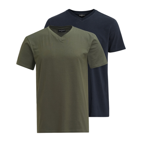 Bild von 2 Herren T-Shirts mit V-Ausschnitt – Zeitlose Eleganz für jeden Tag
