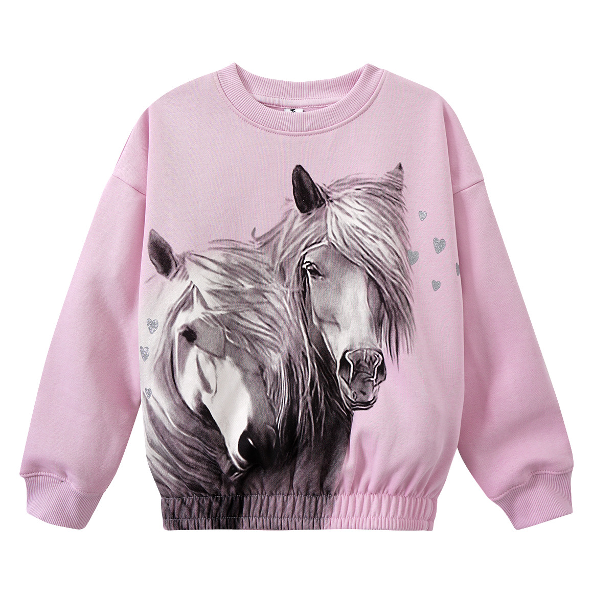 Bild von Mädchen Sweatshirt mit Pferde-Motiv