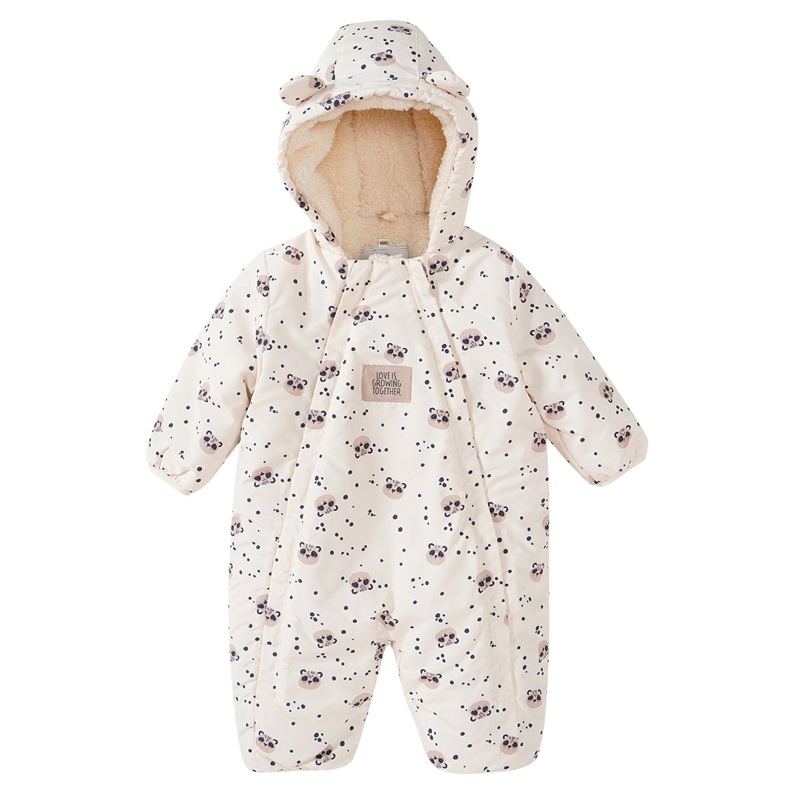 Bild von Newborn Overall mit Teddyplüsch