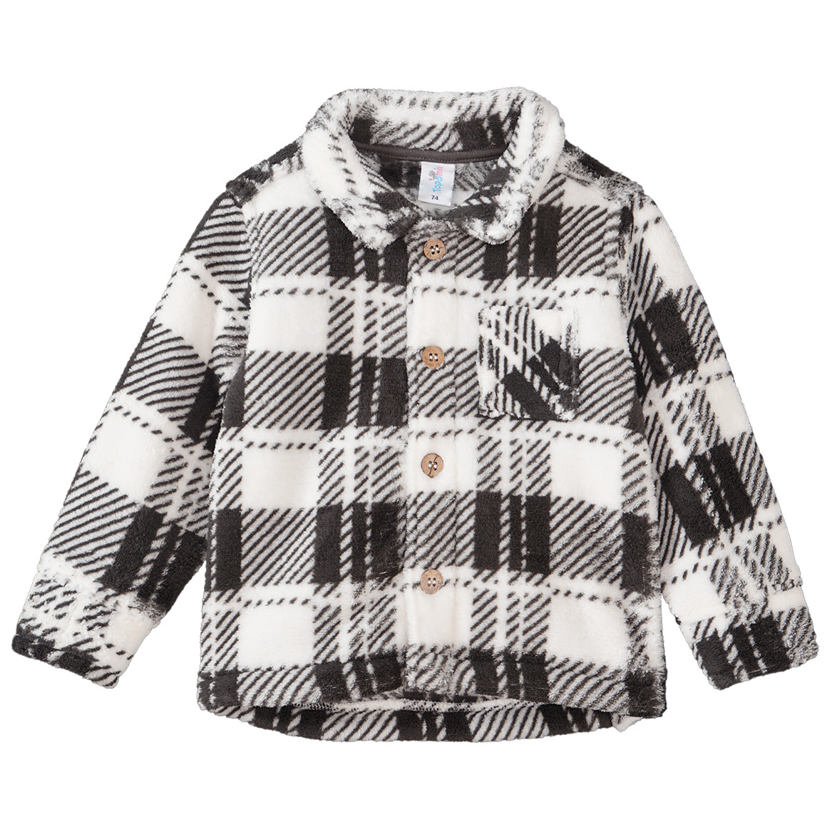 Bild von Baby Fleece-Jacke in Hemd-Optik