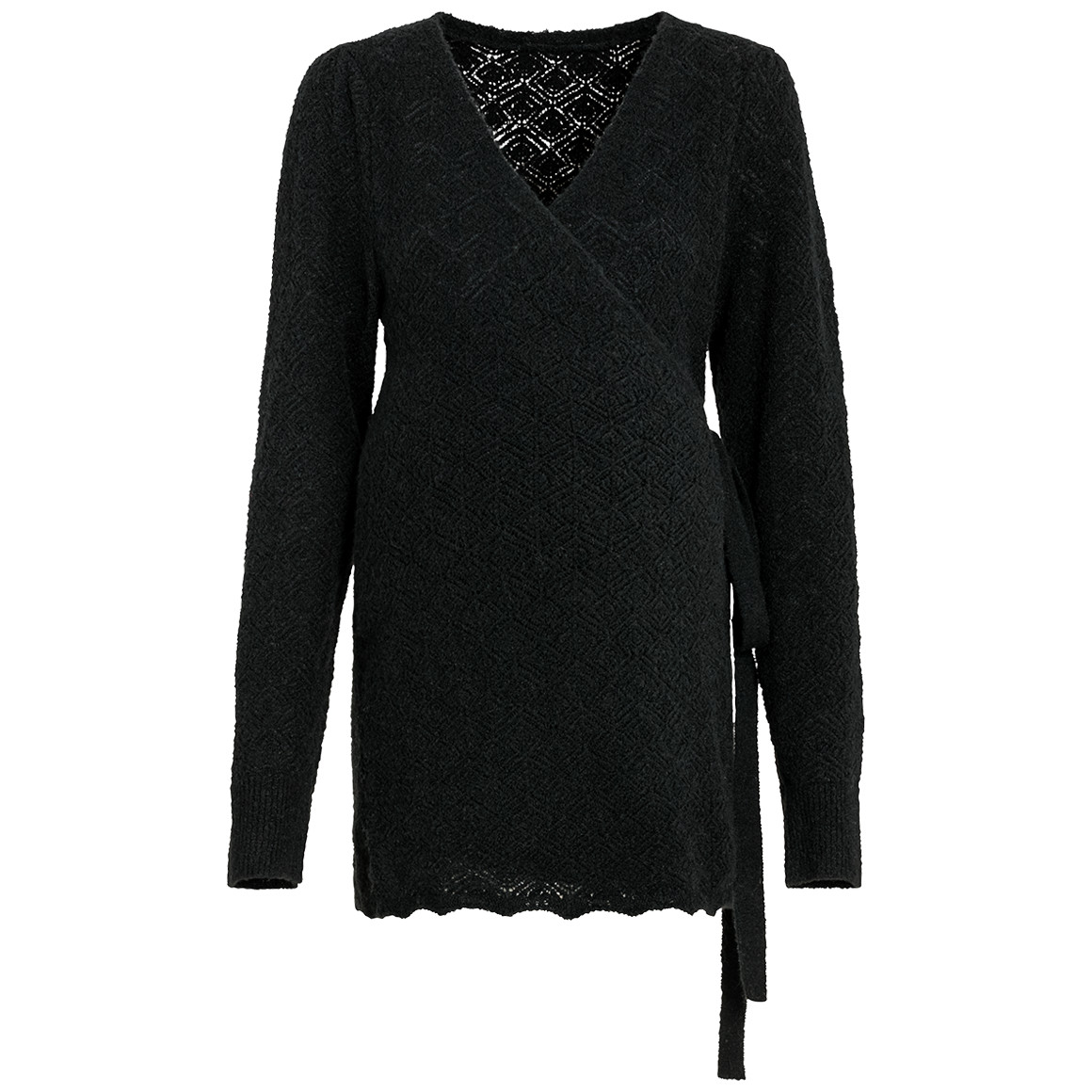 Bild von Damen Umstands-Strickjacke mit Bindegürtel